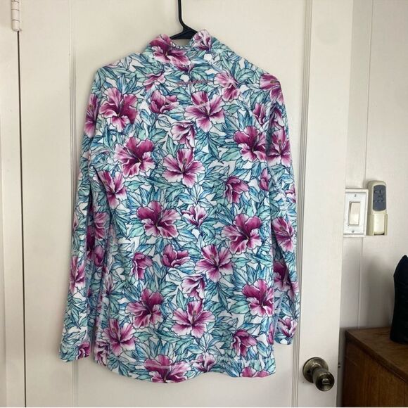 TOMMY BAHAMA Womens Hibiscus Tropical Floral Active Zip Up Jacket XS - Picture 4 of 7